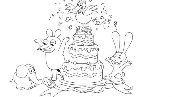 Elefant und Freunde feiern Geburtstag | Rechte: KiKA