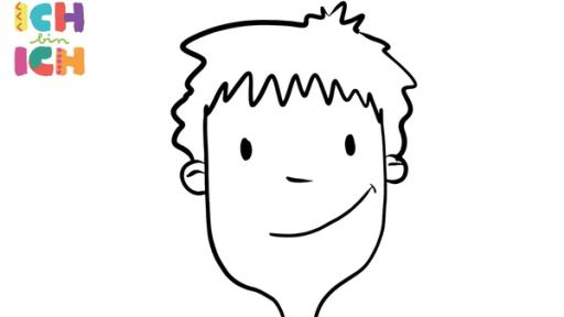 Ausmalbild ICH bin ICH | Rechte: KiKA