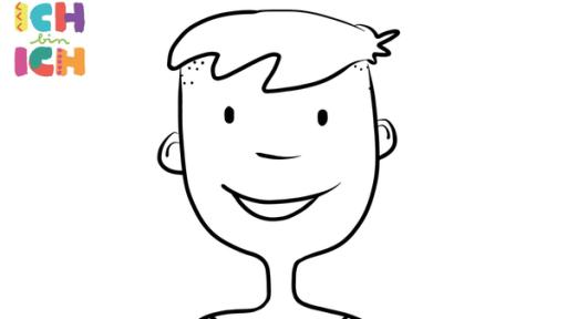 Ausmalbild ICH bin ICH | Rechte: KiKA