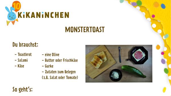 Anleitung für ein Monstertoast