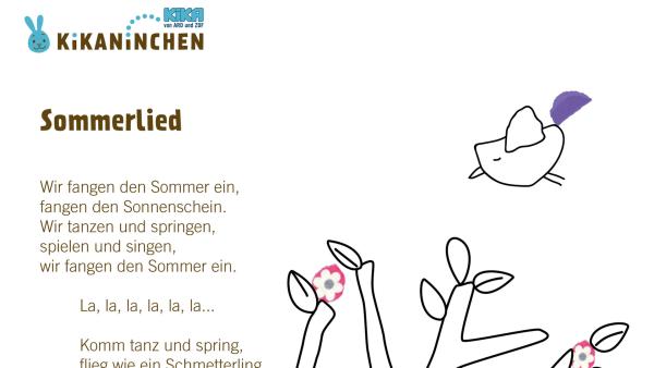 Kikaninchen singt mit Anni und Christian über den Sommer und den Sonnenschein. Gemeinsam springen sie über Wiesen, sehen Schmetterlinge, essen Kirschen und spielen Federball. 