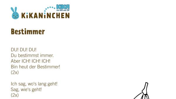 Kikaninchen ist heute der Bestimmer und entscheidet, wo es lang geht. 