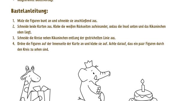 KiKANiNCHEN Geburtstagskarte  selbst gestalten | Rechte: KiKA