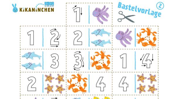Dominosteine zum Bemalen und Ausschneiden