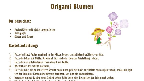 Papierblumen basteln | Rechte: Moonscoope Entertainment/LLC/KiKA/WorkOut Factory B.V/Telegael Teo